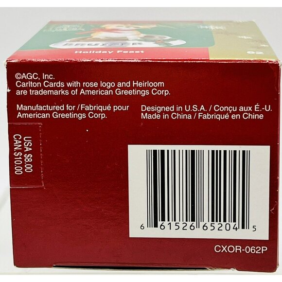 Carlton Cards Bruiser Chihuahua Dog Ornament Heirloom Holiday Feast Christmas - Picture 8 of 8